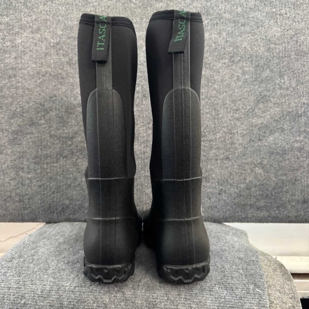 Itasca Men Black Rubber Neoprene Waterproof Outdoor Hunting Rain Boots Size 12 - Picture 6 of 10